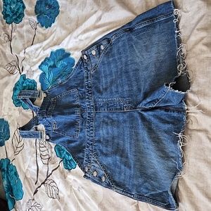 Gap Denim short overalls